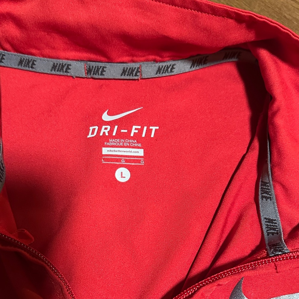 Nike Men's Red and Gray Track suit/ Windbreaker W/pants size Large - Picture 5 of 9